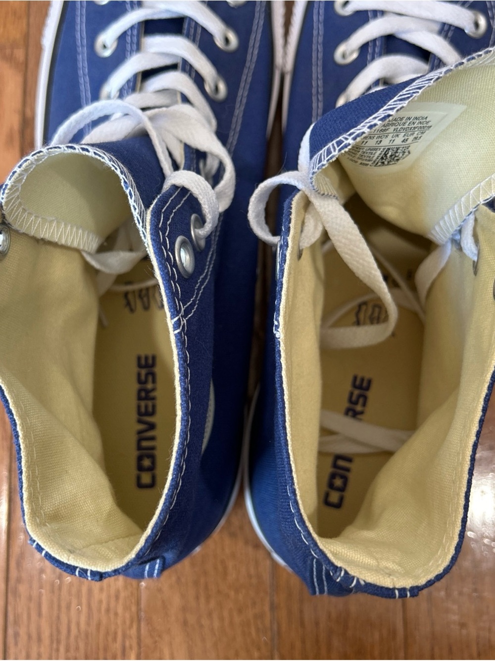 Converse Chuck Taylor Sneakers High Top Shoes Men’s Size 11 Blue - Picture 9 of 11
